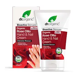 Крем для рук та нігтів з олією троянди Отто Dr.Organic 125 мл