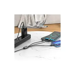 Дата кабель USB 2.0 AM to Lightning + Micro 5P + USB-C 1.0m black BOROFONE (6974443384666) - мініатюра 3