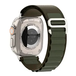 Ремінець для Apple Watch 49/46/45/44/42 (Series 1-3), оливковий, Alpine Loop Alpina Band, тканинний поліестеровий ремінець для смарт-годин, дихаючий, для активного відпочинку та спорту, ArmorStandart (ARM81045) - мініатюра 5