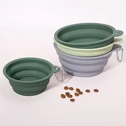 Силіконова складна дорожня миска Derby Collapsible silicone pet bowl, 400 мл М'ятний - мініатюра 3