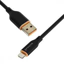 Кабель Proove Jelly Silicone USB to Lightning 2.4A (1m) black - мініатюра 3