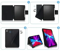 Чохол Primolux Transformer Latch для планшета Apple iPad Air 5 10.9" 2022 (A2588 / A2589 / A2591) Blue - мініатюра 4