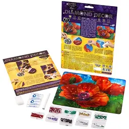 Набір креативної творчості Danko Toys Diamond Decor Маки DD-01-04 - мініатюра 2