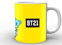 Кружка GeekLand БТ21 на жовтому тлі BT21 BTS 02.46 - мініатюра 3