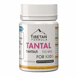 Таблетки Tibetan Formula Тантал дитячий для печінки 120 таблеток