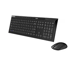 Комплект беспроводная клавиатура и мышь Rapoo 8210M Bluetooth Black - мініатюра 1