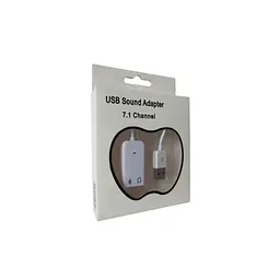 Звукова плата Dynamode USB 8(7.1) каналов 3D RTL (USB-SOUND7-WHITE) - мініатюра 3