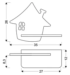 Настінний світильник Candellux 21-85214 HOUSE - мініатюра 2