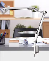 Настільна лампа Brille на гнучкій ніжці на струбцині SL-61 10W WH - мініатюра 8
