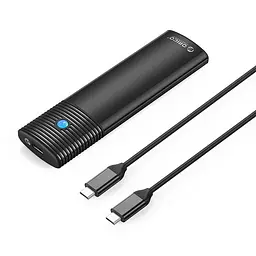 Зовнішня кишеня Orico SSD Enclosure M.2, USB 3.2 Type-C, Black (HC380503) (HC380503.M2UC)