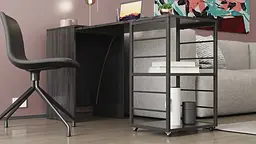 Стіл-тумба трансформер Смарт 2/2 Ferrum-decor 750x1450x600 Чорний метал ДСП Сосна Кембра 16 мм (FRD-105104) - мініатюра 16