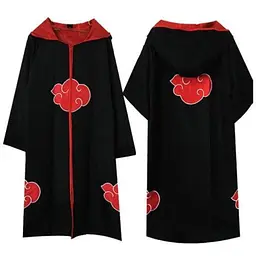 Плащ Акацукі з капюшоном Аніме Наруто Naruto Akatsuki NA 22.049
