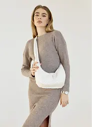 Сумка жіноча Sambag HOBO S DOLLY Біла 30 х 13 х 8 см (53100808)