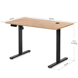 Комп'ютерний стіл Mealux PowerDesk Energy Mahogany з електрорегулюванням висоти (EVO-201 Energy Mahogany/B) - мініатюра 4