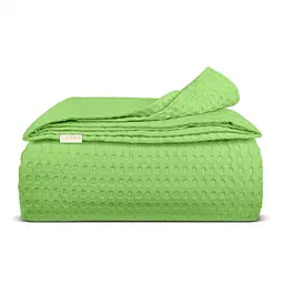 Плед-покривало Cosas Waffle Weave Lime 160х230 см (Blanket_51Lime_WaffleWeave_160x230)