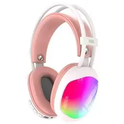 Бездротова ігрова гарнітура P890 RGB Bluetooth навушники з мікрофоном 40 мм драйвери 18 годин роботи помаранчовий