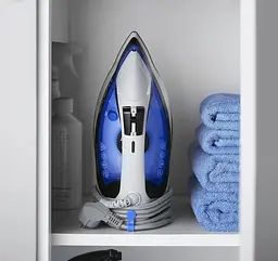 Russell Hobbs Праска Easy Store Pro, 2400Вт, 320мл, паровий удар -180гр, постійна пара - 45гр, зберігання шнура, керам. підошва, біло-синій - мініатюра 10