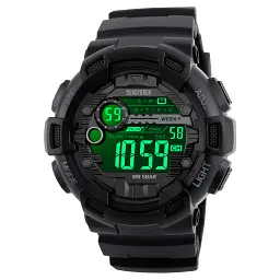 Наручний годинник Skmei 1243 Black, 1243BK (15919) - мініатюра 2