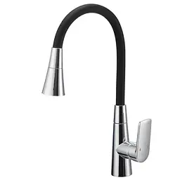 Змішувач для кухні Mixxus Premium Matis 011-T (Nut) refl.black MI8266, Хром