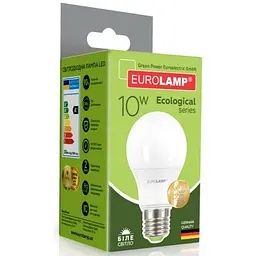 Лампочка Eurolamp LED А60 10W E27 4000K 220V (LED-A60-10274(P)) - мініатюра 2