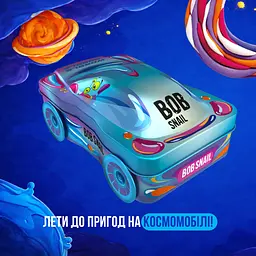 Подарунковий бокс Bob Snail Блакитний №1 – машинка з іграшкою та стікером 112 г - мініатюра 2