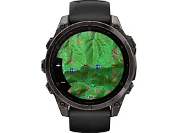 Спортивний годинник Garmin Fenix 8 47mm AMOLED Sapphire Carbon Gray DLC Titanium w. Black/Pebble Gray S. Band (010-02904-20/21) - мініатюра 6