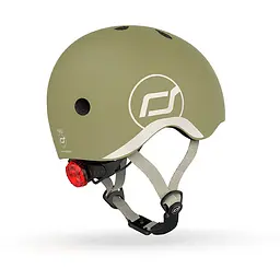 Шолом захисний дитячий Scoot and Ride з ліхтариком 45-51 см оливковий (SR-181206-OLIVE) - мініатюра 5
