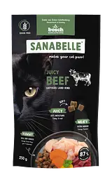 М'який корм Sanabelle Juicy з яловичиною для котів (250 г)