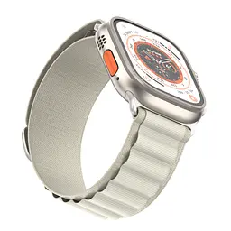 Ремінець для Apple Watch 42 (Series 11-10)/41/40/38, бежевий, Alpine Loop Alpina Band, тканинний поліестеровий ремінець для смарт-годин, дихаючий, для активного відпочинку та спорту, ArmorStandart (ARM64974) - мініатюра 3