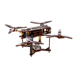 Дерев'яний 3D конструктор FPV Mini PuzzleOk Puz-00953 95 деталей - мініатюра 8