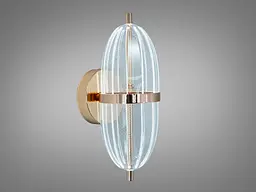 Настінне бра Diasha B1760 золото LED 6 Вт - мініатюра 3