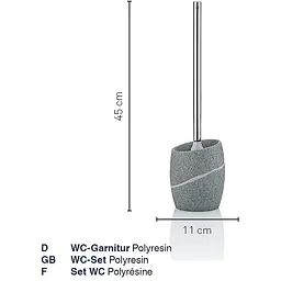 Йоржик для унітаза Kela Talus 45x11 см білий (20304) - мініатюра 3