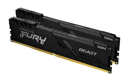 Модуль пам'ятi DDR4 2x32GB/3200 Kingston Fury Beast Black (KF432C16BBK2/64)