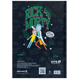 Щоденник шкільний Kite Rick and Morty 170х238 мм чорний (RM25-262) - мініатюра 3