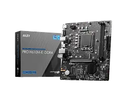 Материнська плата MSI H610M-E Pro DDR4 LGA 1700 (PRO H610M-E DDR4) - мініатюра 2