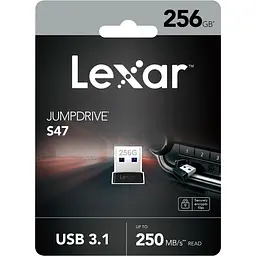 USB флеш-накопичувач Lexar JumpDrive S47 256GB USB-A 3.1 (LJDS47-256ABBK) [137808] - мініатюра 4