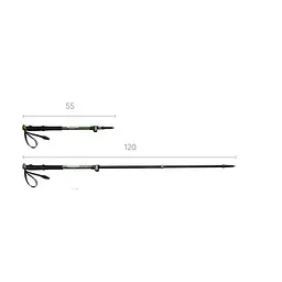 Трекінгова палиця телескопічна Naturehike (CNK2550DS010) 120см - алюміній - зелена - мініатюра 4