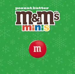 Драже M&M's Minis Peanut Butter Milk Chocolate Red & Green Christmas Candy Baking Bits 283 г - мініатюра 7
