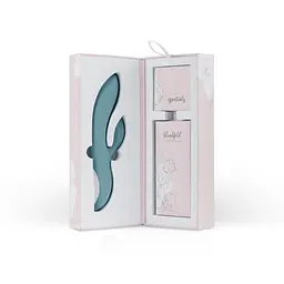 Вібратор-кролик Bloom Violet, 21 см (блакитний) - мініатюра 10