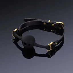 Кляп Upko Breathable Mouth Gag 3.5 см чорний - мініатюра 2