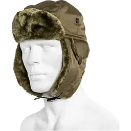 Шапка вушанка Mil-Tec ma1- олива 12105001-розмір L - 58