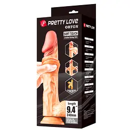 Фалоімітатор - Pretty Love Sliding Skin 9.4" Flesh - мініатюра 2