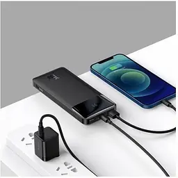 УМБ Baseus Bipow Digital Display Power Bank 10000mAh 15W (PPDML-I02) біла - мініатюра 4