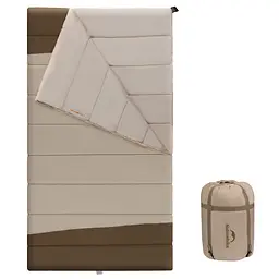 Спальний мішок двомісний Naturehike CNK2300019, коричневий