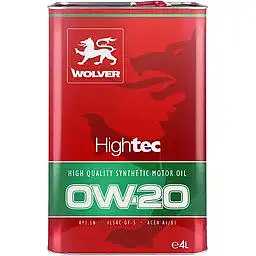 Автомобільна моторна олива WOLVER HIGHTEC 0W-20 4л 4260360943492 - мініатюра 2