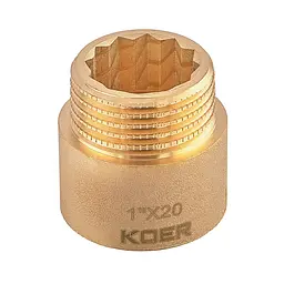 Подовжувач Koer Kf.E10-20.Wn - 1"-20мм без нікелю KR5670 - мініатюра 3