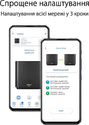 Wi-Fi Mesh система Asus ZenWiFi XT9 1pk Black (90IG0740-MO3B50) - мініатюра 7