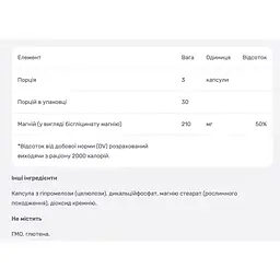 Магній гліцинат Nutricost 90 капсул - мініатюра 4