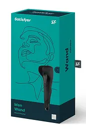 Мастурбатор Satisfyer Men Wand Vibrating стильний потужний з вібрацією, 20х7,5 см (чорний) - мініатюра 2