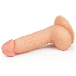 Фалоімітатор LoveToy The Ultra Soft Dude Flesh 18 см тілесний - мініатюра 3